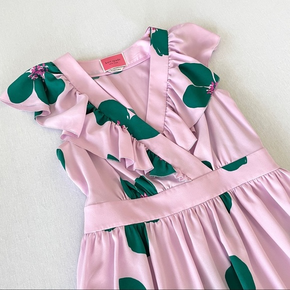 Kate Spade Pink and Green Floral Mini Dress - Picture 3 of 10